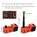 E-HEELP Electric Car Jack 5Ton 12V Kit Hydraulic (Lifting Range: 6.1~17.7 inch) with Inflator Electric Jack for Car SUV Sedan MPV Change Tires Garage Repair Emergency Kit