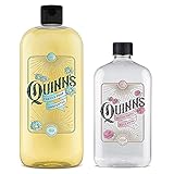 Quinn's Pure Castile Organic Unscented Liquid Soap 32 oz Alcohol Free Rose Witch Hazel with Aloe Vera 16oz