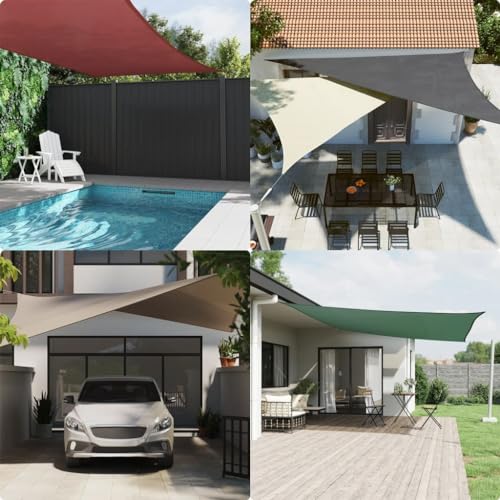 Toldo parasol rectangular de tela Oxford beige de 2 x 3 m de alta calidad 4