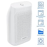 HODGSON Auto Small Dehumidifier for 200 Sq Ft 700ML Tank Portable Large Capacity Ultra Quiet Thermo-Electric Mini Dehumidifiers for Home Basements Bathroom Bedroom Garage Closet Wardrobe, White