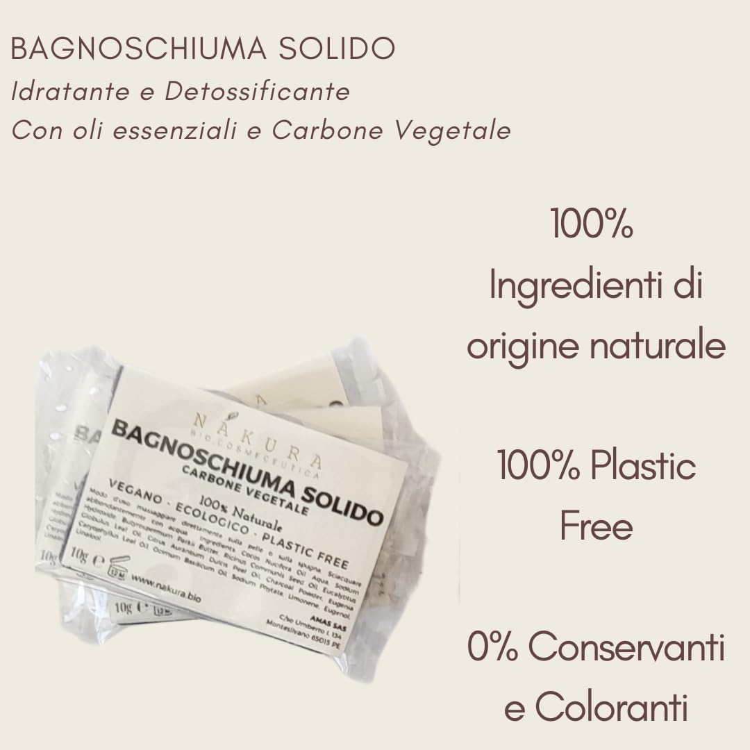KIT CORTESIA Solido - 48 pezzi monouso- per Hotel alberghi B&B - 48pz: 16x Shampoo +16x Doccciaschiuma +16x Sapone ManiViso. 100% Naturale - Ecologico & Plastic Free - Vegan - Fatto a Mano in Italia