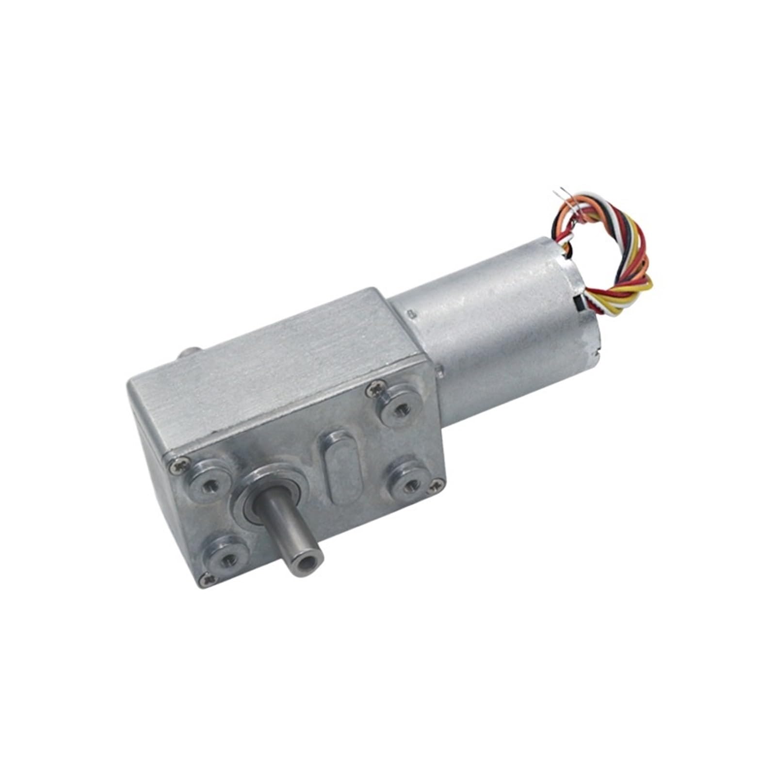 Schneckengetriebereduktionsmotor Bürstenloser Motor mit Doppelwelle und Metallschneckengetriebe, PWM-Drehzahlregelung, Hall-Encoder, CW-CCW-Treiber, geräuscharmer BLDC-Getriebemotor mit langer Lebensd