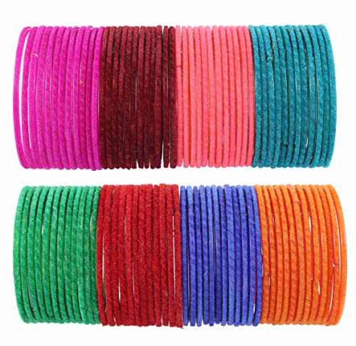 Image of NMII Glass with Plain and Simple Design Glossy Finished Fancy Bangle Set For Women and Girls | Glass Bangles | Stylish Women's Bangles