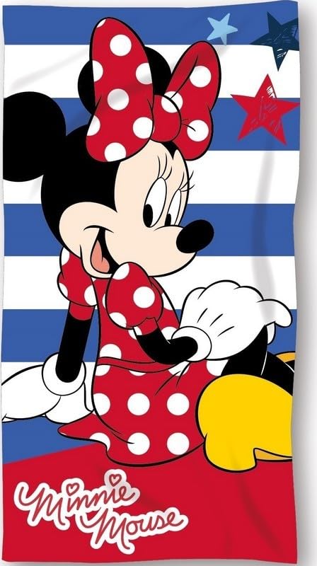 arlis Drap de Plage ou Drap de Bain Minnie (Serviette Minnie)