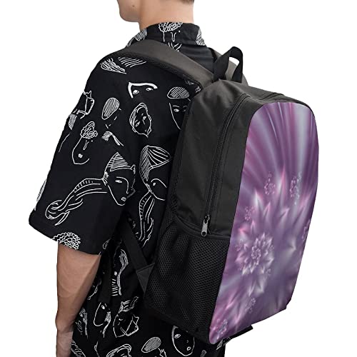 Sac à dos scolaire enfants grand format rose pour PC 17 pouces - 4