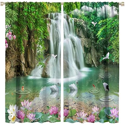 LOMADIA Waterfall Curtains for Home Decor Cover