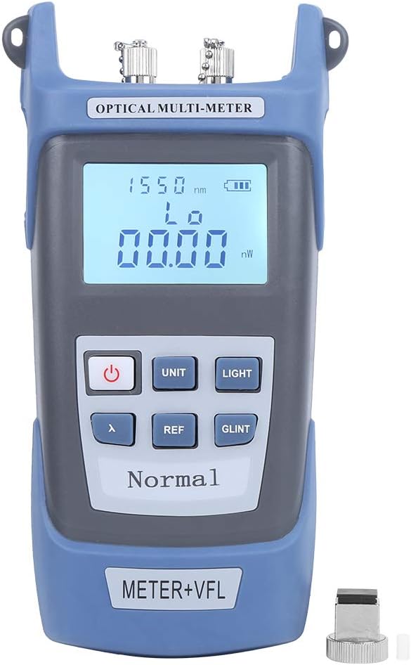 Electrical Testers, FC/SC/ST Fiber Tester, 15km Wide Wavelength Fiber Optical Power Meter, Fiber Optic Tool, Portable for HDTV, SDI