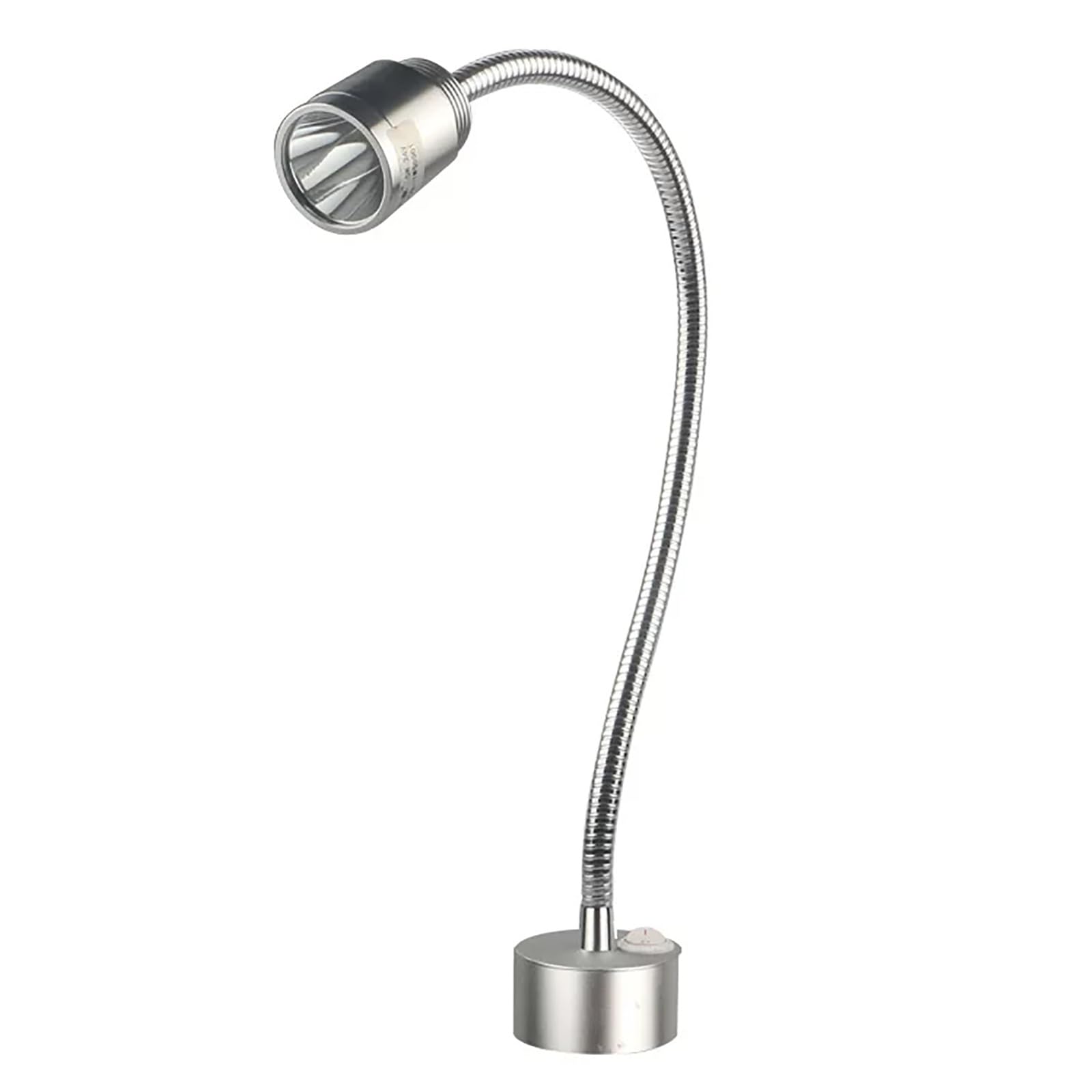 Lampada da Lavoro da 5W con Collo D'oca Flessibile, Lampada Per Officina Meccanica, Illuminazione Industriale da Banco con Fissaggio a Vite(24-36V)