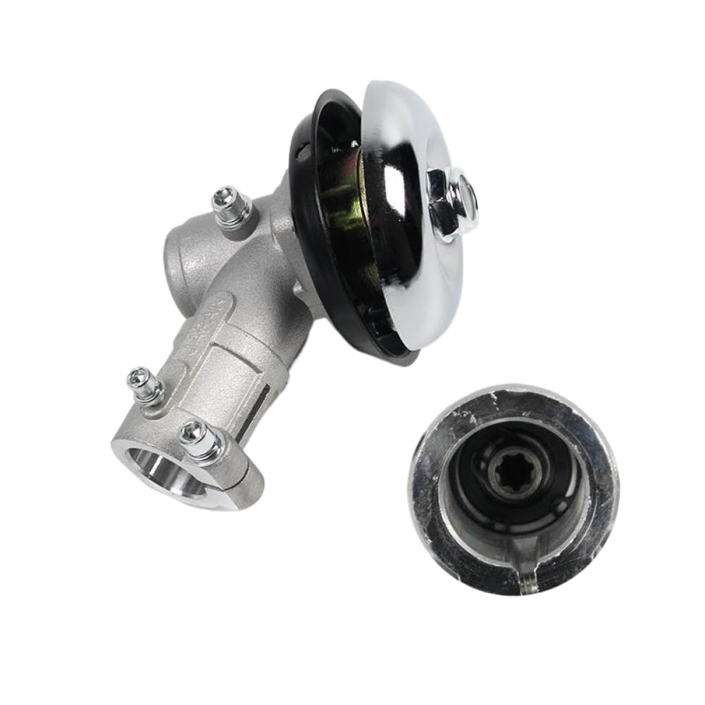 Gearbox Gear Box Shaft 24mm Spline 4T 7T 9T 10T M10 7mm Head Compatible with Garden Tools Mower(24 X 7T)