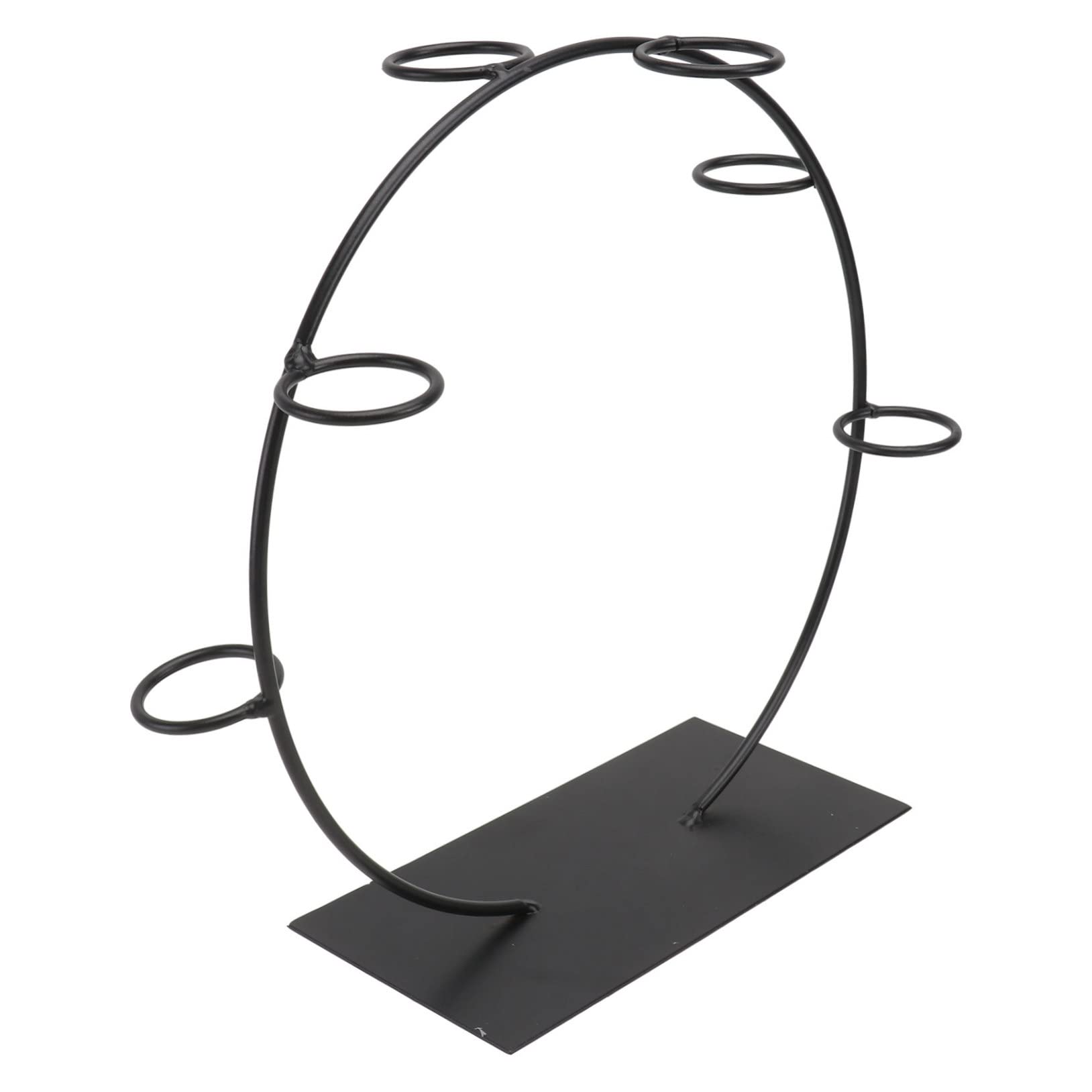 CONGARTENO 1pc Cone Stand Cake Decor Halloween Spoon Cream Cone Tray Cupcake Ornaments Wedding Decor Mini Ice Cream Baking Rack Ice-cream Rack Wedding Dessert Table Popcorn Waffle Black Metal