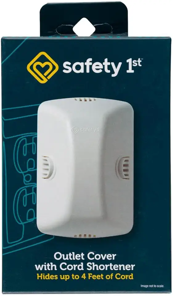 Safety 1st Outlet Cover with Cord Shortener for Baby Proofing