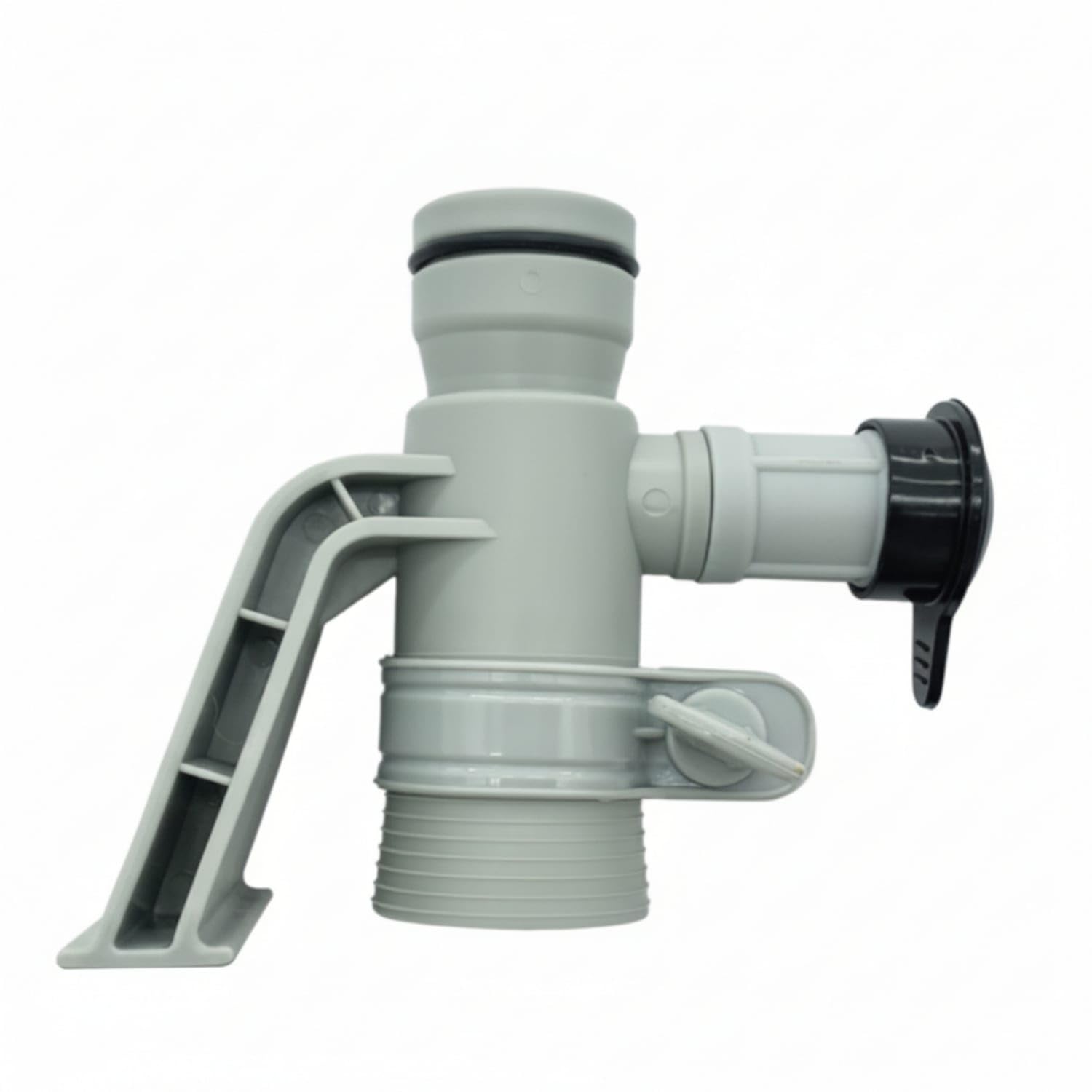 Above-Ground Pipe Holder with Air Circulation Valve Valve Replacement Jet Valve with Support Arm Aboveground Pool Pipe Support Threaded, 637R 12363 Pipe-image-46