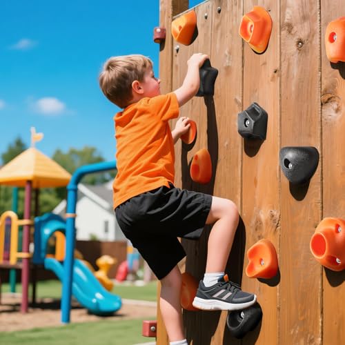 SEKKVY 36-Pack Kids Climbing Holds - Toddler Rock Climbing Toy Set with Hardware for Indoor/Outdoor Climbing Walls