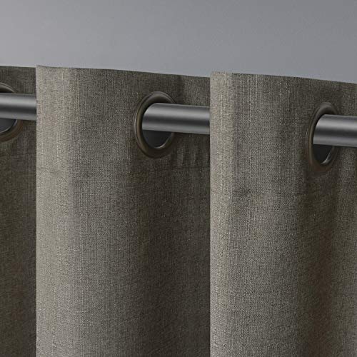 Exclusive Home Curtains Grommet Top Window Curtain Panel Pair, Polyester, Cafe, 108" Length, W 54" x L 108" (2 Panels) - Image 3