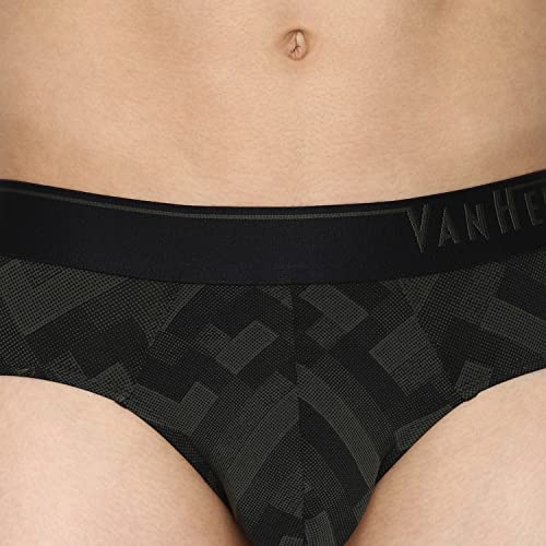 Image of Van Heusen Men Regular Fit 4 Way Stretch Body Defining Fit Allover Print Briefs - Available in Pack of 1 & 2