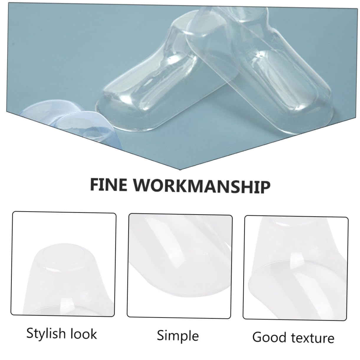 TOPBATHY 100 Stück Transparente Kinderschuhstützen aus Pvc für Babysocken und Kleinkinderschuhe Einfacher Sockenhalter zur Schuhverlängerung und Knittervermeidung