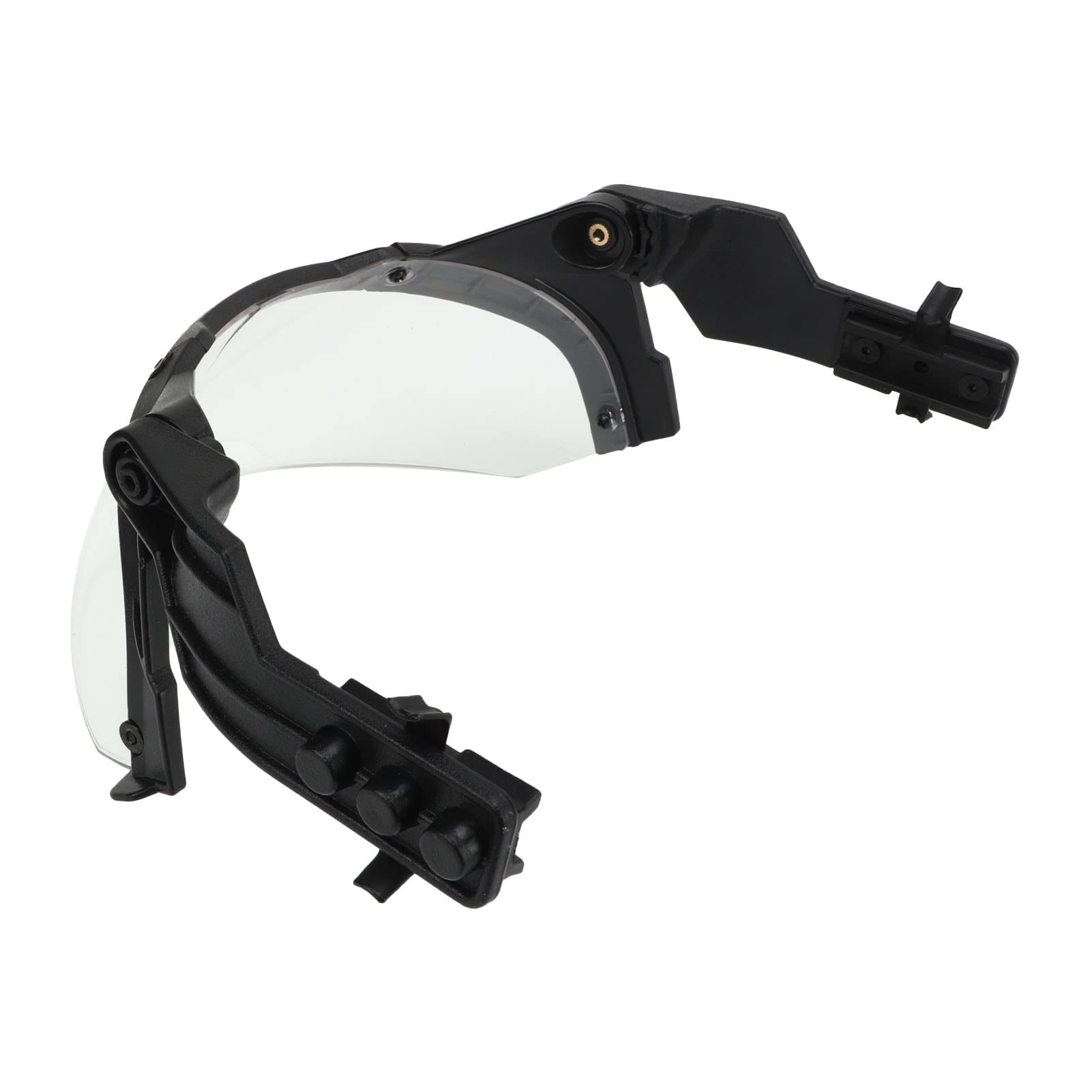 Lunettes Compatibles Casque MICH Airsoft Réglable PC Lentille Transparente Cyclisme Noir