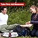Travel-First Aid-Kit Car-Home 300PCS Survival-Kit Outdoor-Adventure - Small Portable Red Emergency Essential Sets Office Hiking Camping Business Public Must Have First Aid Gear Equipment 1st Aid