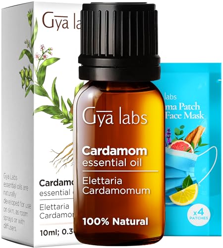 Image of Gya Labs Cardamom Essential Oil - 0.34 Fl Oz - for Hair, Skin, Diffuser, Aromatherapy & DIY Candle Making Scent