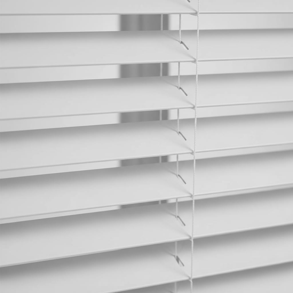 Comfy Hour 25" W x 68" L Cordless Magnetic Blinds for Metal Doors, White Aluminum Slats Window Shade, Light Filtering Home Decor for Steel Door, No Drill Easy Installation