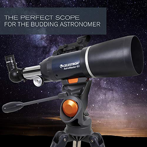 51BtBVsLN+L Celestron - AstroMaster 80AZS Refractor Telescope - Refractor Telescope for Beginners - Fully-Coated Glass Optics - Adjustable-Height Tripod - BONUS Astronomy Software Package - Image 8
