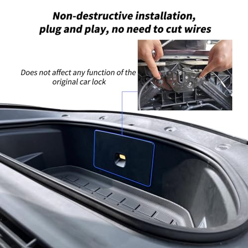 Image of Power Frunk Kit Compatible with Tesla Model Y Juniper 2025 2026, Auto Close System with Electric Suction Soft Closing Mechanism, Upgraded Automatic Frunk Closer for Tesla Model Y Accessories