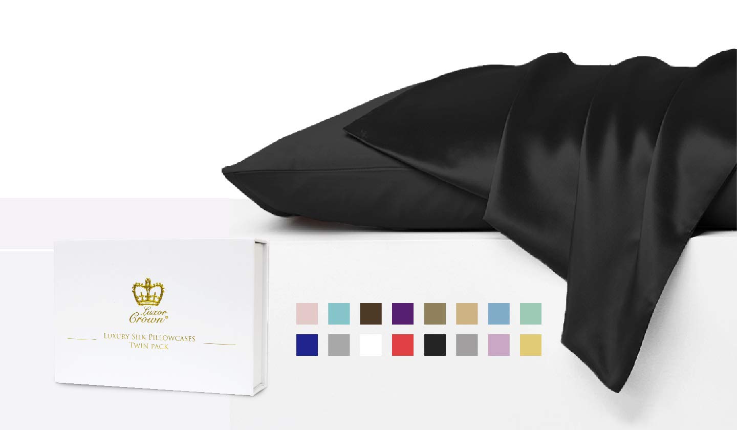 luxor crown mulberry silk pillowcases