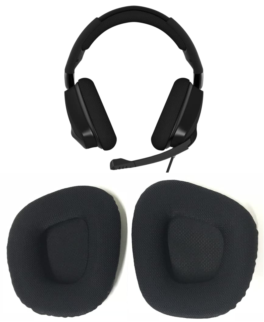 Zotech Replacement Cloth Earpads for Corsair Void & Corsair Void PRO RGB Wired/Wireless Gaming Headset ONLY (Black)