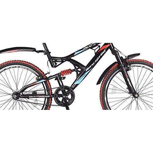 Image of Hero RX2 26T Unisex-Adult Mountain Bike Cycle without Disc Brake, Size 26 (Black /Red) Frame:17.5 Inches