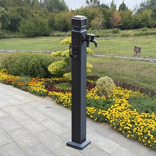 Columna de agua de jardín en acero inoxidable de 60 cm con grifo 2