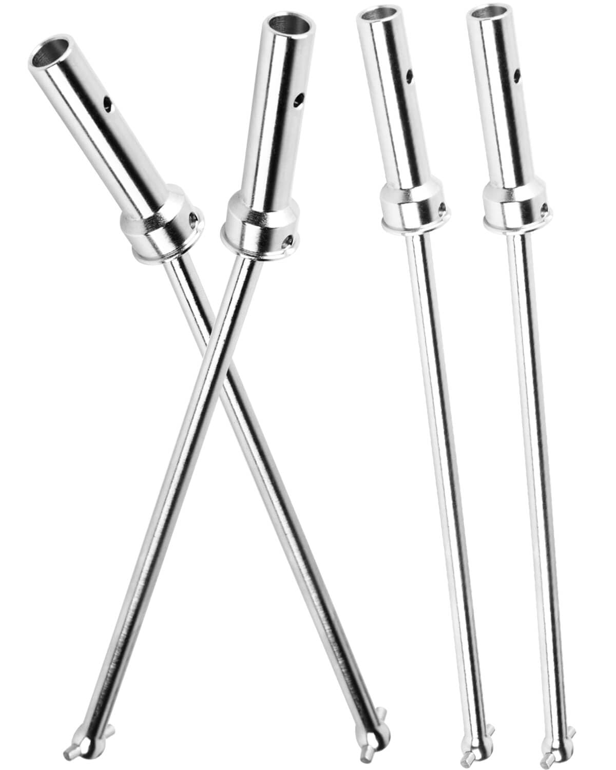 BRCatWPark for Arrma 1/5 KRATON 8S BLX,Outcast 8S BLX Upgrade Parts,4PCS Front Rear Drive Shaft CVD Hop-up for 1/5 Arrma Outcast/KRATON 8S BLX,Harden Steel #45,Silver