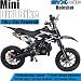 SYX MOTO Kids Mini Dirt Bike Gas Power 2-Stroke 50cc Motorcycle Holeshot Off Road Motorcycle Holeshot Pit Bike, Fully Automatic Transmission, Blue