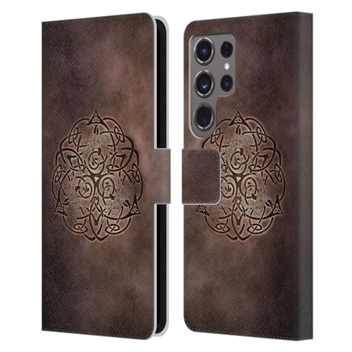 Funda de cuero Samsung S24 Ultra carcasa libro nudo celta Brigid Ashwood 5G
