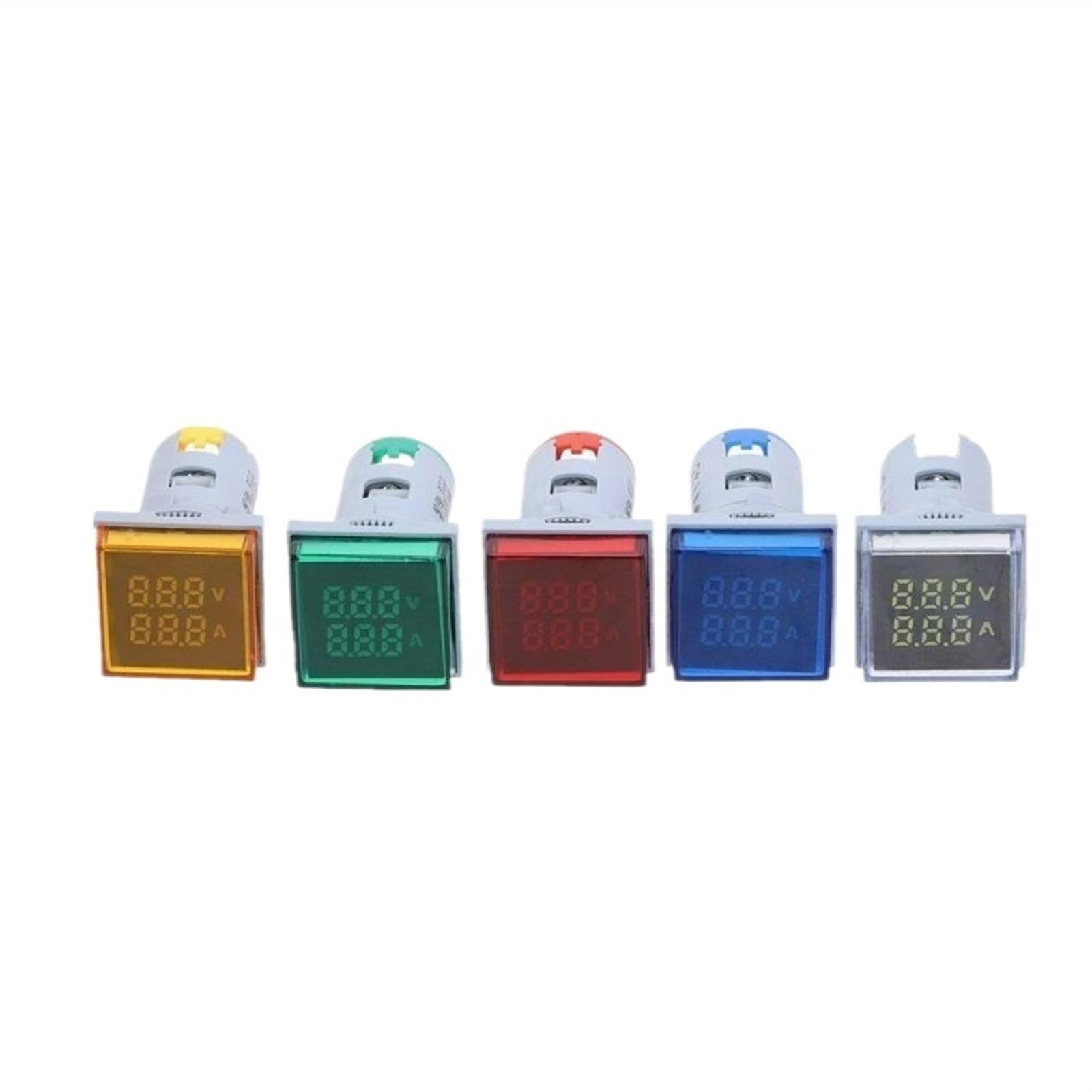 AD16S-VA AC 500V 100A LED cuadrado voltímetro Digital amperímetro 110V 220V medidor de corriente de voltaje voltímetro voltímetro Detector de prueba(Red)