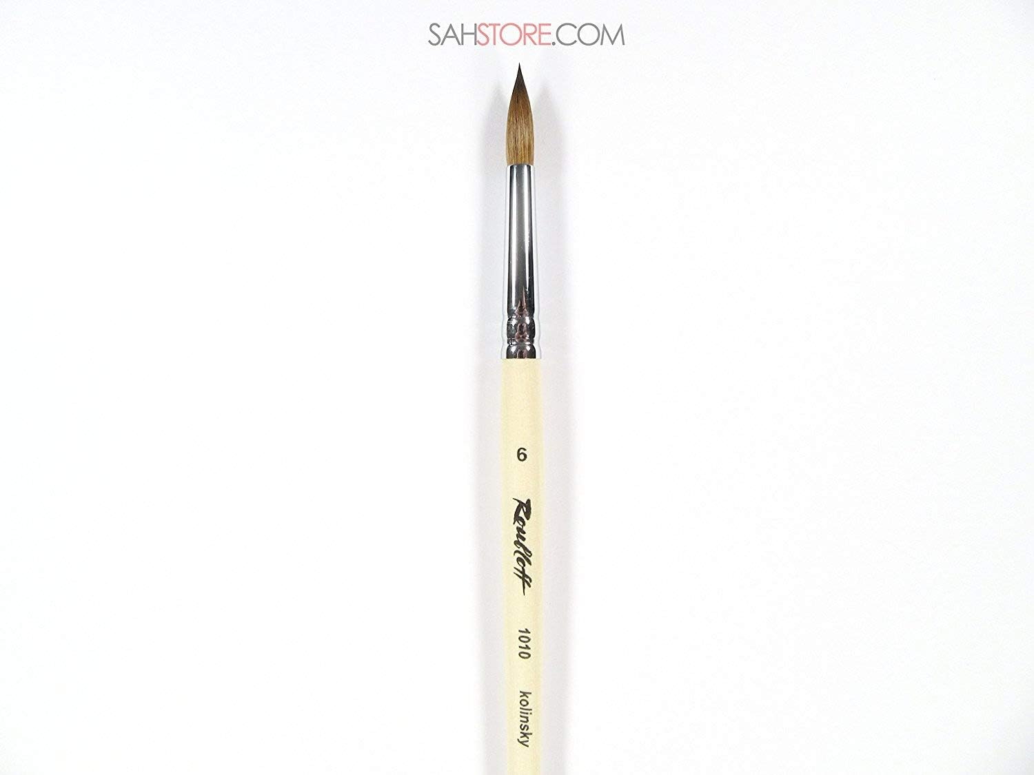 KOLINSKY SABLE Professional Artists' Round Paint Brush short handle 1010 Russian Roubloff (6)