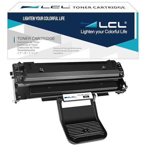 LCL Compatible Cartucho de Tóner ML 1610 ML 2010 ML 2510 SCX 4521F Reemplazo para Samsung ML 1610 ML 1610P ML 1615 ML 1650 ML 2010 ML 2010P ML 2010R ML 2015 ML 2510 ML 2570 ML 2571 ML 2571N (Negro)