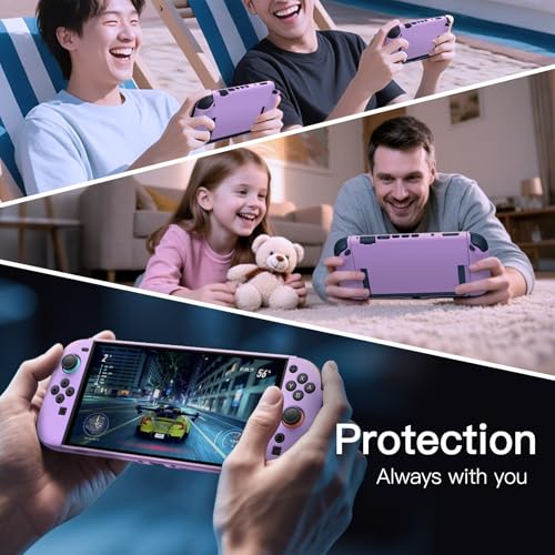 Image of JETech Slim Dockable Case for Nintendo Switch 2, Light Purple | Cover Dockable Design for Joy-Con Detachable, Soft TPU Grip, Matte PC Back, Anti-Scratch Protection