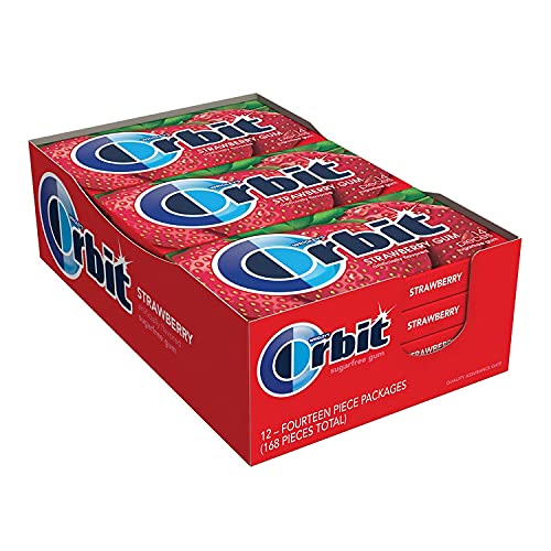 Image of Orbit Strawberry Gum 14 Pieces Pack of 12, x 33 g