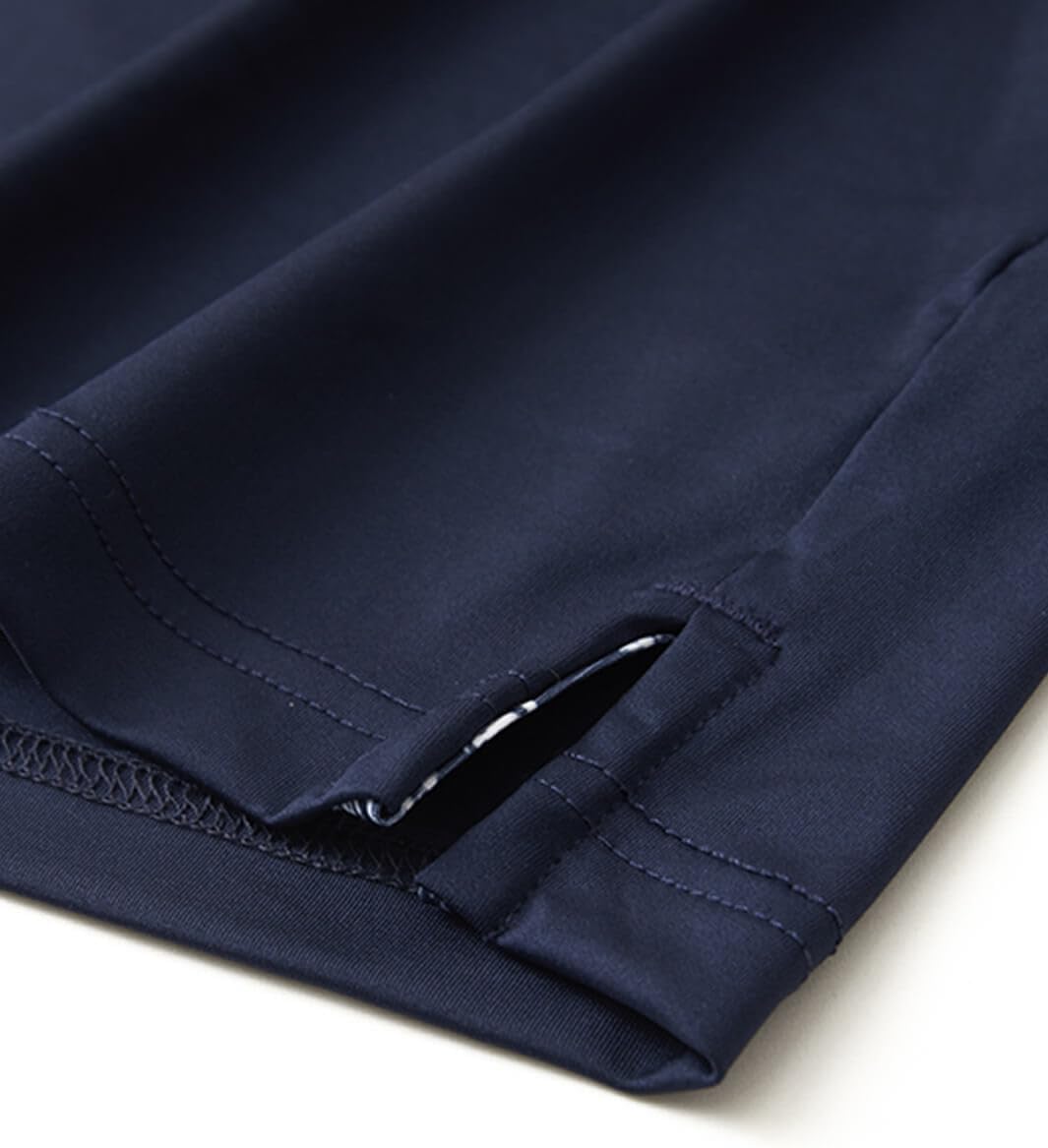 Men's Polo Shirt Long Sleeve Casual Solid Dry Fit High Performance Designed Collared Golf Men's Polo Shirt - Image 7