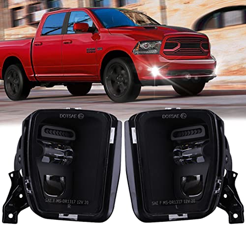 Z-OFFROAD New Version LED Fog Lights Compatible with Dodge Ram 1500 2013 2014...