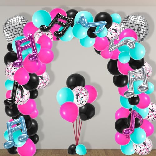 Hoemwarm 140 Pcs Music Balloon Arch Kit, Birthday Party Decor Supplies by Hoemwarm - Used condition - Image 6