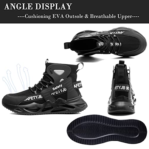 Image of Nutropa Steel Toe Shoes for Men Women Work Safety Footwear Lightweight Breathable Comfortable Industrial Construction Sneakers