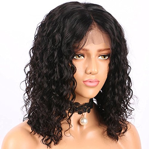 Brazilian Full Lace Wig Pre Plucked Bleach Knot Water Wave Curly Loose Lace Front