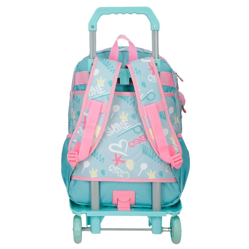 Enso Little Urban Queen Mochila Escolar Mochila Infantil Fabricada en Poliéster, Tirantes Anchos y Ajustables Que se adaptan, Bolsillo Frontal.