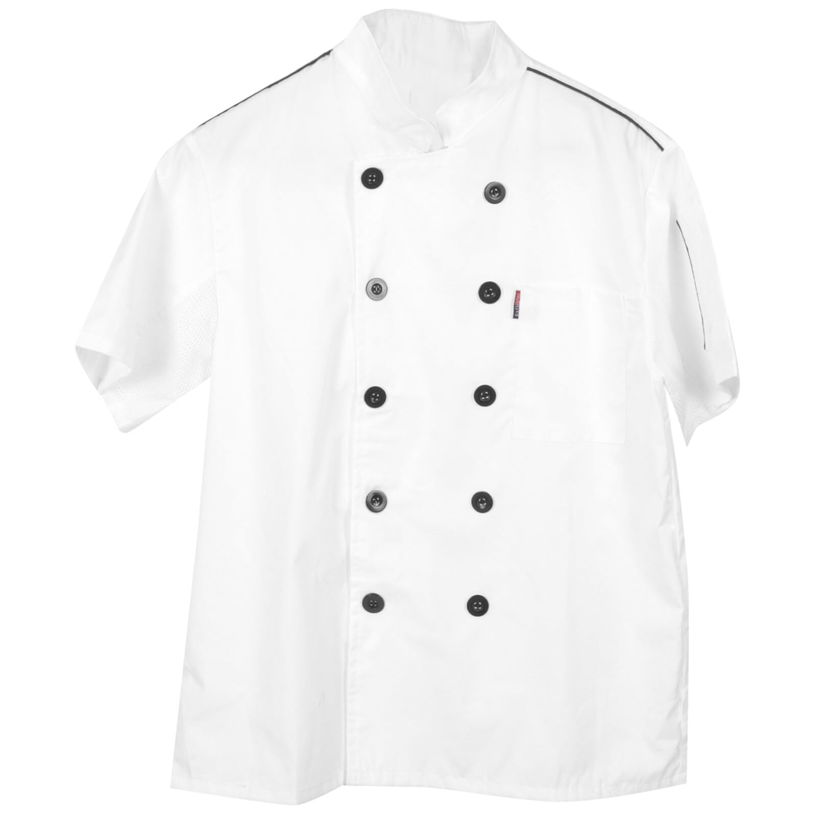 GALPADA Chef Coats Men Women Short Sleeve Chef Jacket Cook Shirt Restaurant Hotel Kitchen Uniform