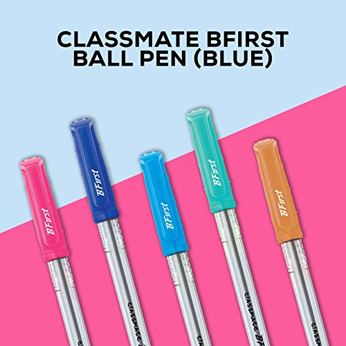 Image of Classmate Notebook - Single Line & Classmate Bfirst Ball (Blue) Jar - Pack Of 25