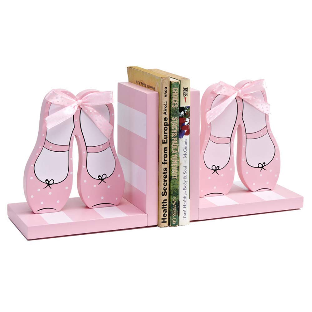 Ibuprofen Bookend Statue Resin Bookend Princess Shoes Bookblock Ribbon Pink Book Children'S Room Decoration Book By Ornaments Household Decoration Ornaments Princessshoes