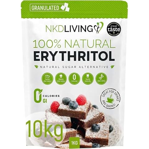 NKD Living 100% Natural Erythritol 10 Kg Sugar Alternative Cover