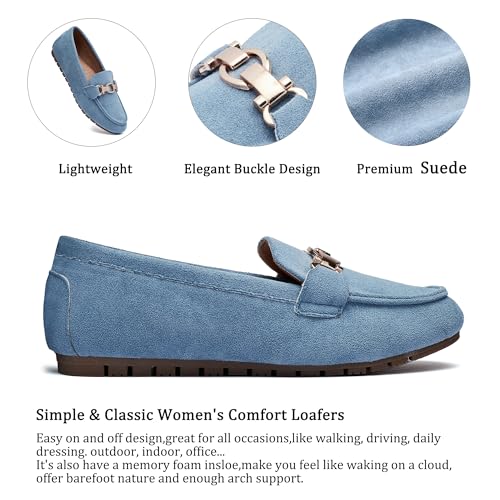 Image of VERDASCO Women's Loafers Comfort Slip-Ons Flat Work Shoes Casual Moccasins Penny Loafers Lady Dress Shoes