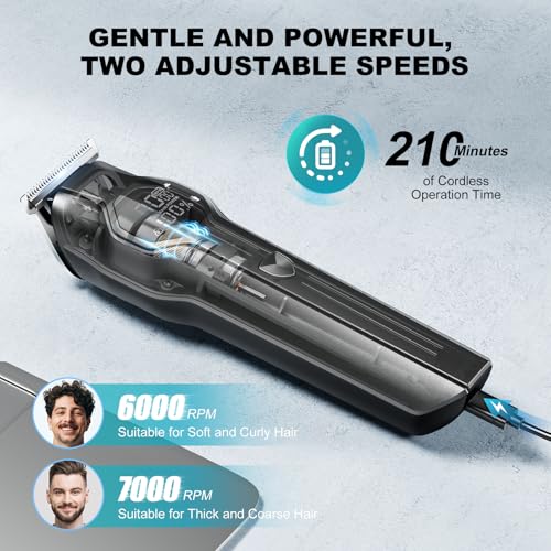 Beard Trimmer for Men - 14 in 1 Professional Mens Grooming Kits, Hair Clippers with Dual-S - image 4